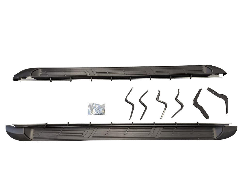 SIDE STEPS RUNNING BOARDS PAIR FOR TOYOTA HILUX MK8 2016 ONWARDS 100% OEM STYLE